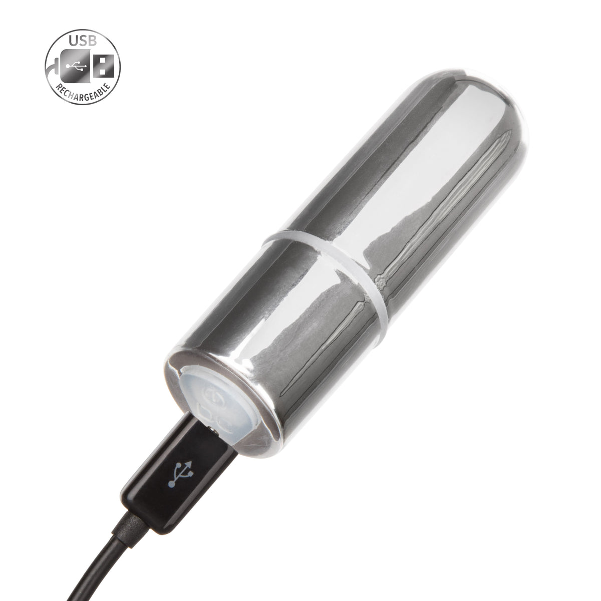 CalExotics Mini Bullet Vibrator Silver Compact Waterproof > Vibrators > Mini Vibrators