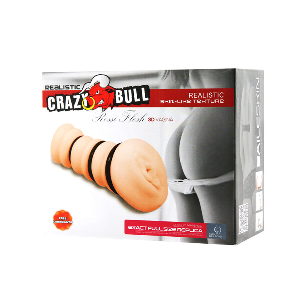 Ressi Flesh 3D Vagina (White) – Realistic Masturbator Sleeve > Sex Toys For Men > Masturbators > Manual