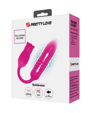 Pretty Love Nobikuma Thrusting Bullet Vibrator In Fuchsia Pink BULLETS