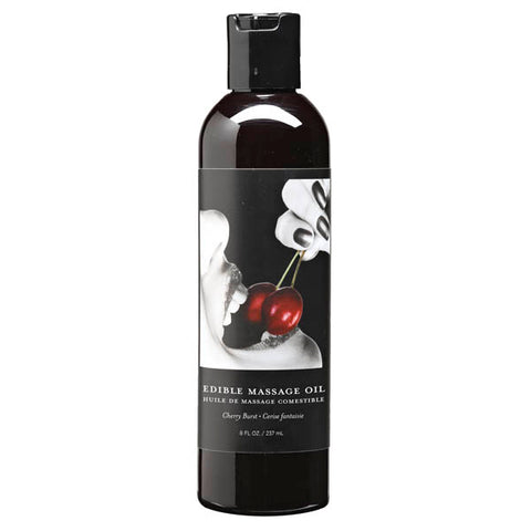 Edible Massage Oil Cherry Burst Flavoured 237 Milliliter Bottle