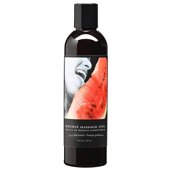 Edible Massage Oil Juicy Watermelon Flavored 237ml Bottle > Essentials > Massage Oil