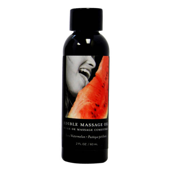 Edible Massage Oil Juicy Watermelon Flavored 59 ml Bottle Default Title Massage Oil
