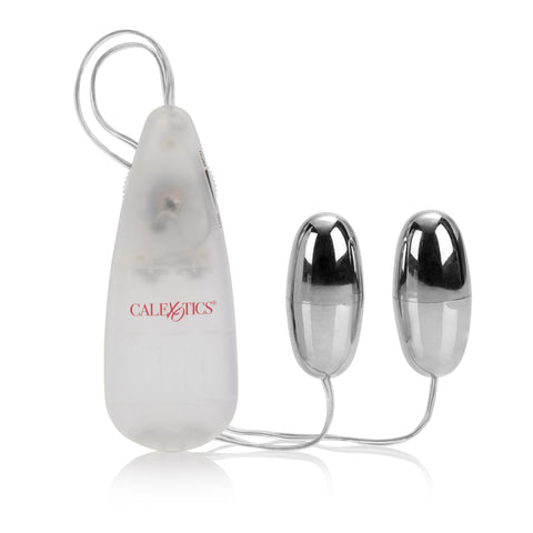 Pocket-Sized Multi-Speed Vibrating Double Silver Bullets Toy Silver BULLETS & EGGS
