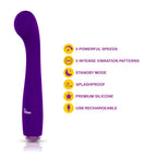 Viben Devotion Violet G-Spot Vibrator – Smooth Silicone Intense Stimulation Device > Sex Toys For Ladies > G-Spot Vibrators