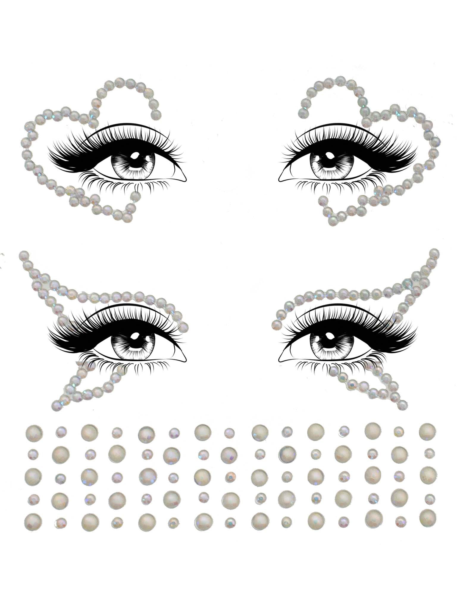Ayla Glow In The Dark Adhesive Rhinestone Face And Body Jewelry Default Title > Clothes > Body Jewellery (Non Piercing)