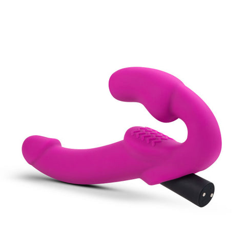 Temptasia Estella Strapless Silicone Dildo Pink Vibrating Toy > Realistic Dildos and Vibes > Strapless Strap Ons