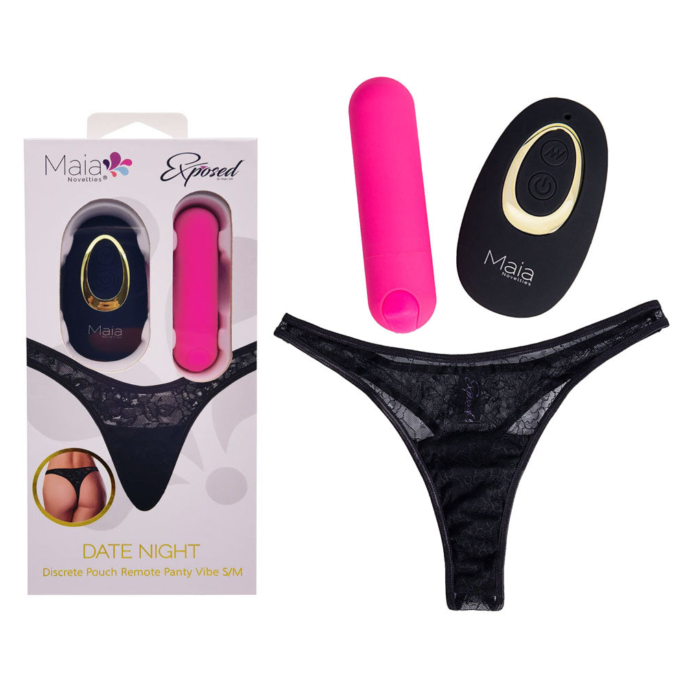Maia Date Night Panty Vibe - S/M Panty with Bullet > Sex Toys For Ladies > Panty Vibes