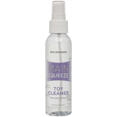 Main Squeeze Toy Cleaner Spray 4 Fl Oz Safe Vegan Formula Adult Toy Cleaner