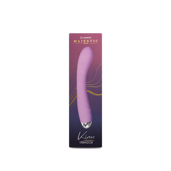 Majestic Kian Purple Vibrator with Adjustable Powerful Vibrations Secondary image