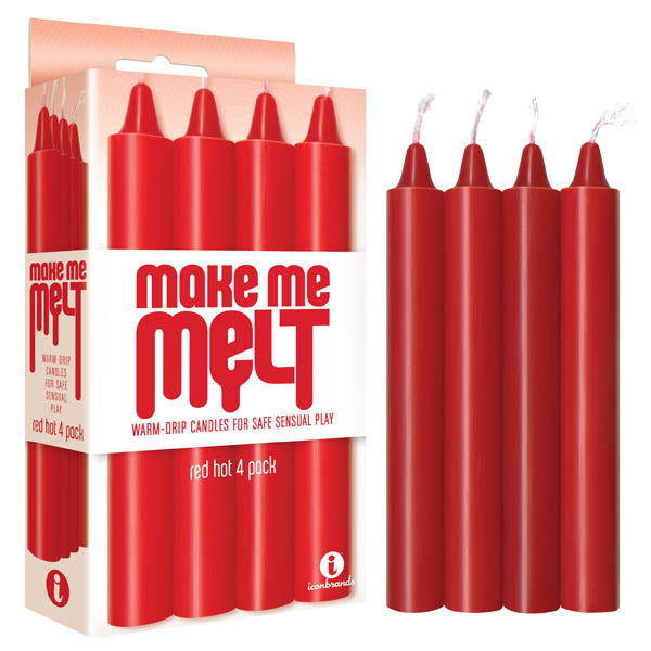 Make Me Melt Drip Candles - Hot Drip Candles - 4 Pack Red > Candles > Drip