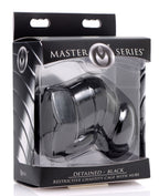 Master Series Detained Restrictive Chastity Cage (Black) – Rubber Chastity Device with Nubs > Bondage Gear > Male Chastity