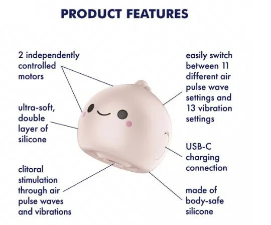 Satisfyer Mochi – Small Silicone Air Pulse Clitoral Vibrator > Sex Toys For Ladies > Air Pulsation