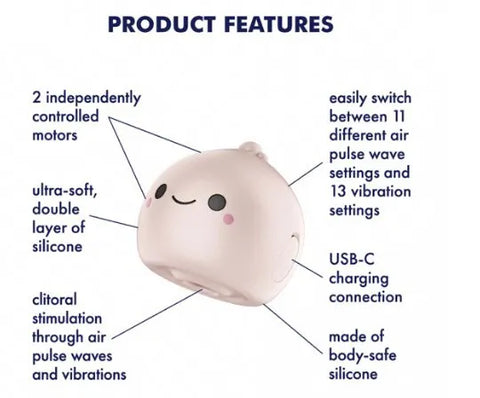 Satisfyer Mochi – Small Silicone Air Pulse Clitoral Vibrator