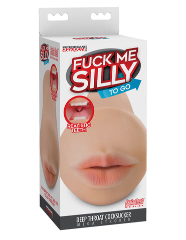 Compact Deep Throat Mouth Masturbator with Realistic Feel Strokers - Manual