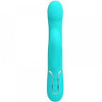 Pretty Love Twinkled Tenderness 9" Rabbit Vibrator 4 in 1 Turquoise > Vibrators > Ladies > Rabbit