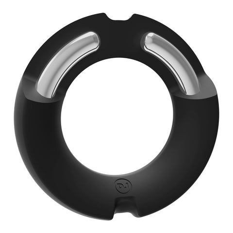Merci Paradox Silicone Covered Metal Cock Ring Black 50mm COCK RINGS