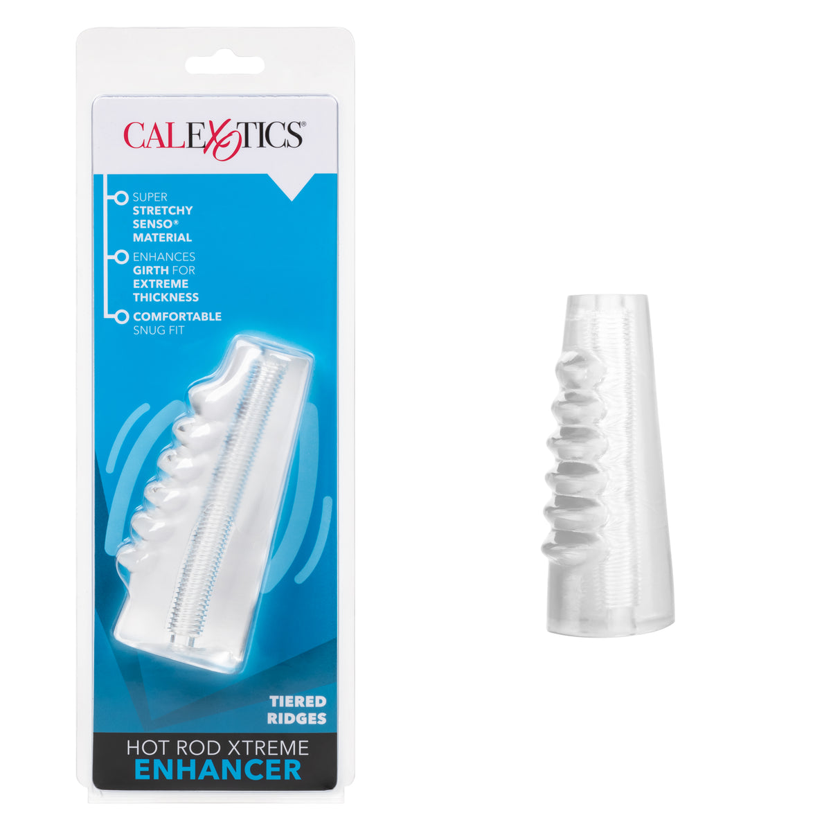 Hot Rod Xtreme Enhancer Clear Stretchy Girth Enhancement Penis Sleeve > Sex Toys For Men > Penis Sleeves