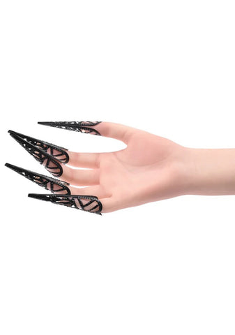 Sex & Mischief Sensory Fingertips - 8.25 cm Black Alloy Medical Themed