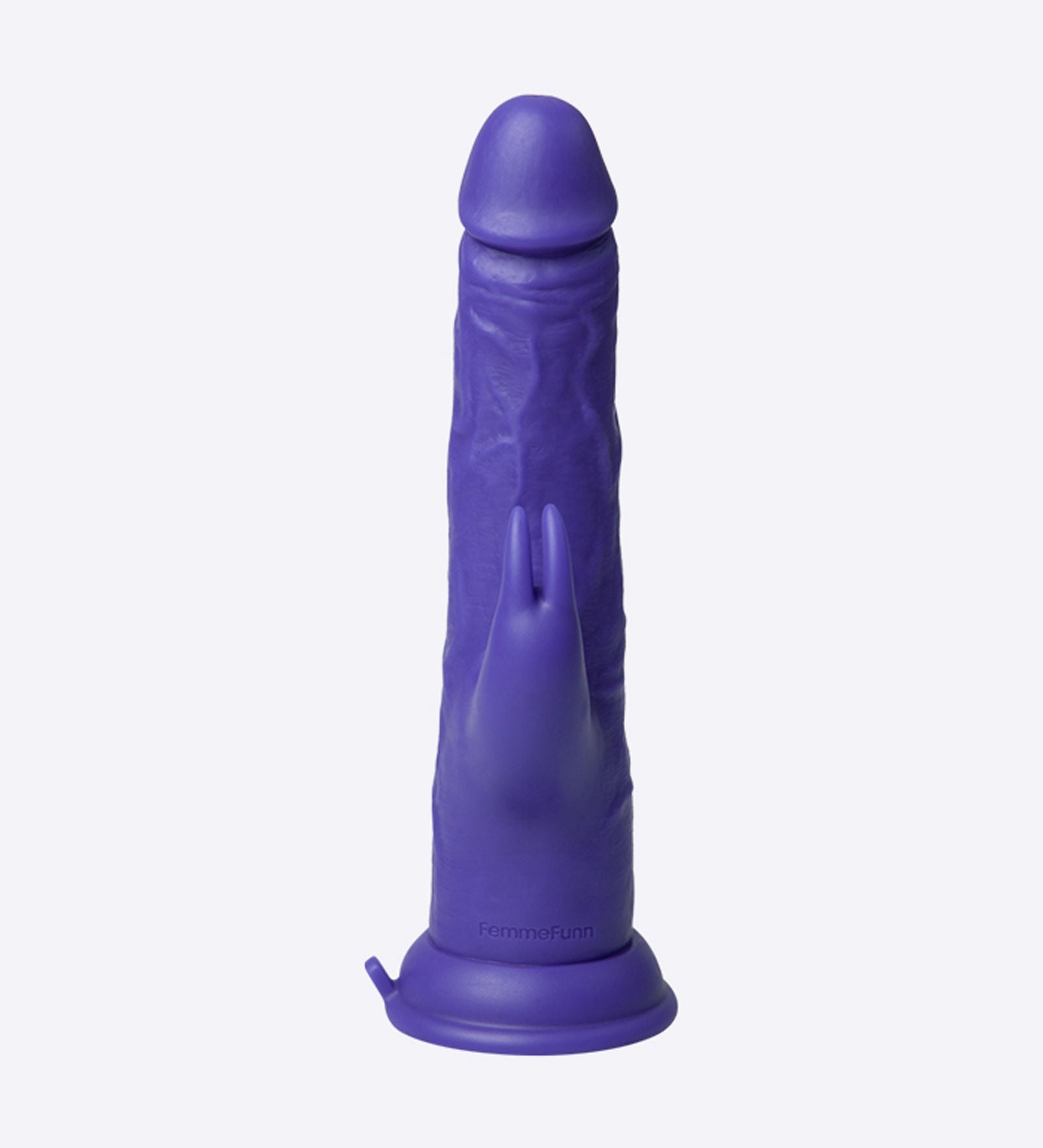 Femme Funn Thruster Rabbit Vibrator in Realistic Brown Silicone Purple Dongs Realistic