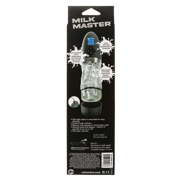 Milk Master Extreme Automatic Milker Rechargeable Stroker Strokers - Auto