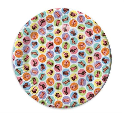 Mini Penis Plates Party Favors 8 Pack for Adult Celebration Fun Bachelor & Bachelorette Items