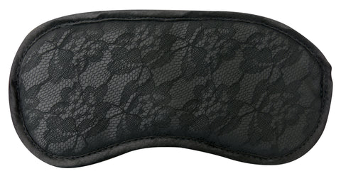 Sincerely Lace Blindfold for Adult Intimacy with Soft Straps Black Blindfold