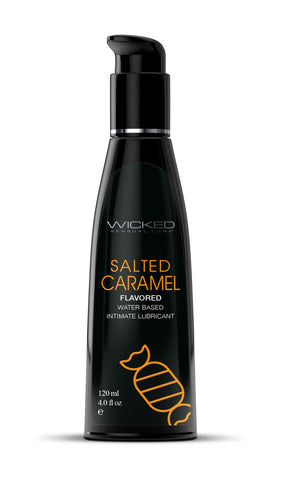 Wicked Aqua Salted Caramel Lubricant 120 ml (4 oz) Bottle