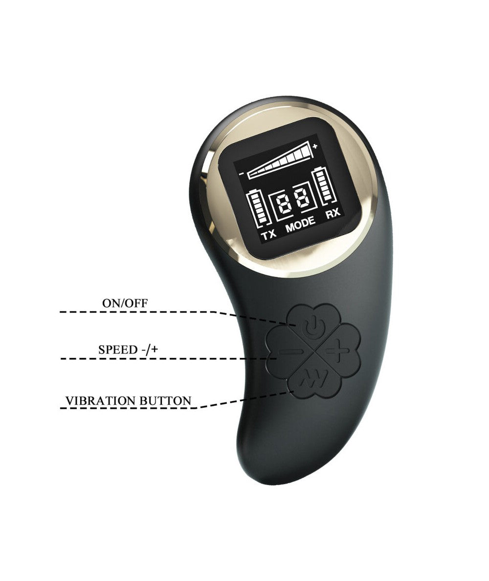Nathan Double Pleasure Remote Control Vibrator for Adults Black BULLETS