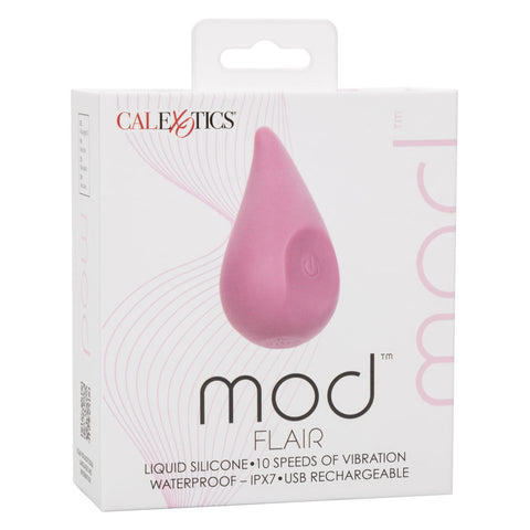 Mod Flair Pink Rechargeable Clitoral Massager for Intense Pleasure Finger Stimulator