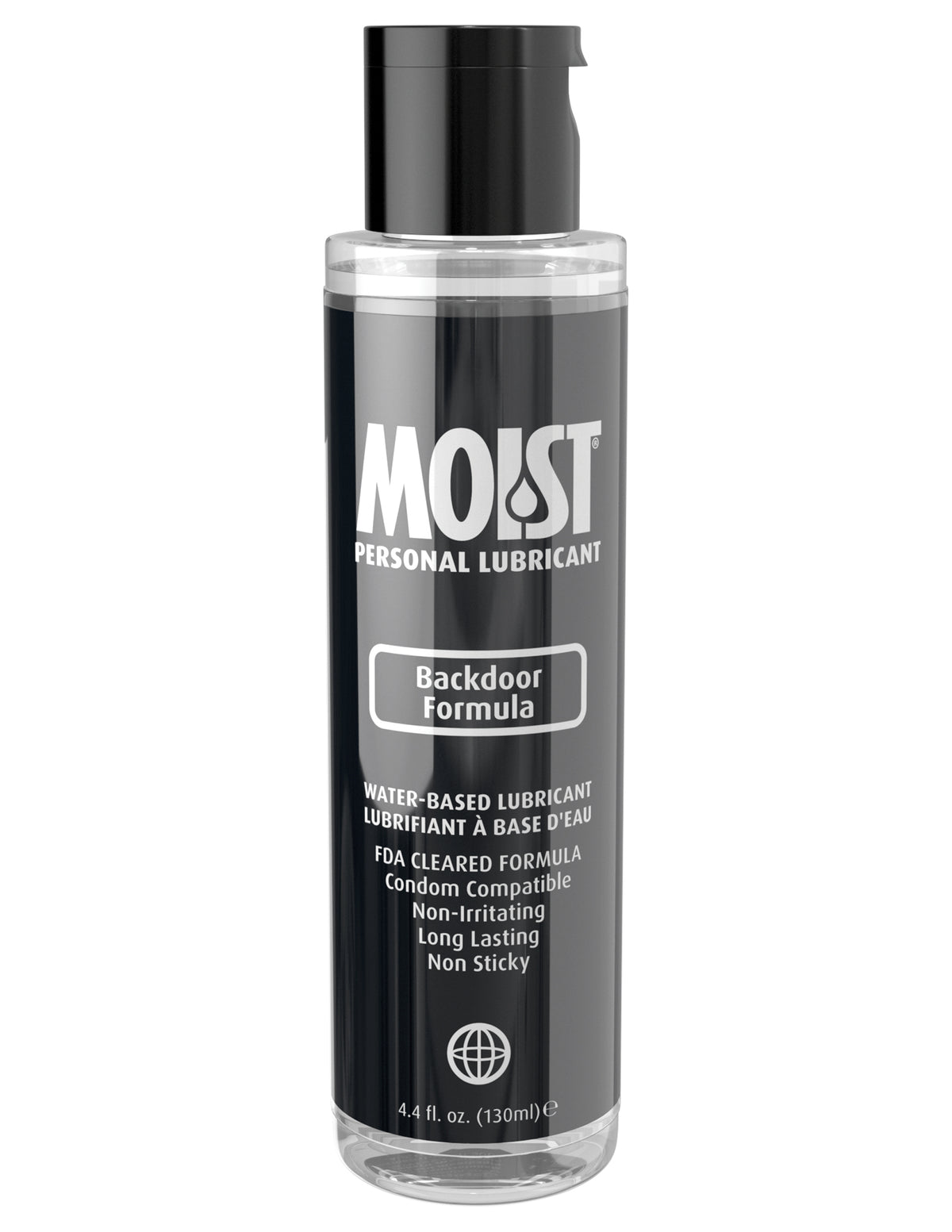 Moist Backdoor Formula Water Based Anal Lubricant 130ml Bottle > Lube > Anal