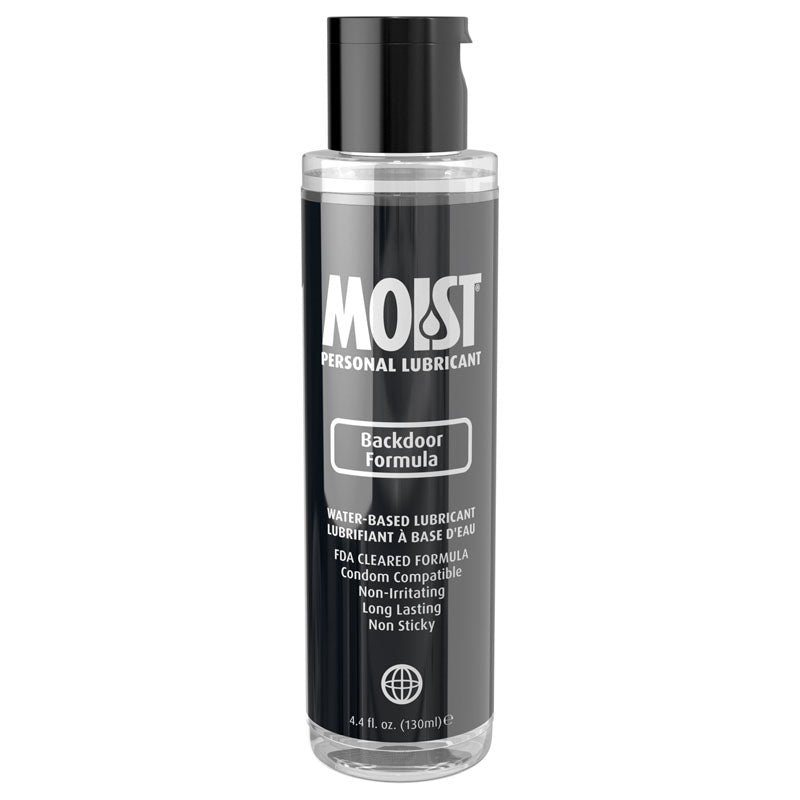 Moist Backdoor Formula Water Based Anal Lubricant 130ml Bottle > Lube > Anal