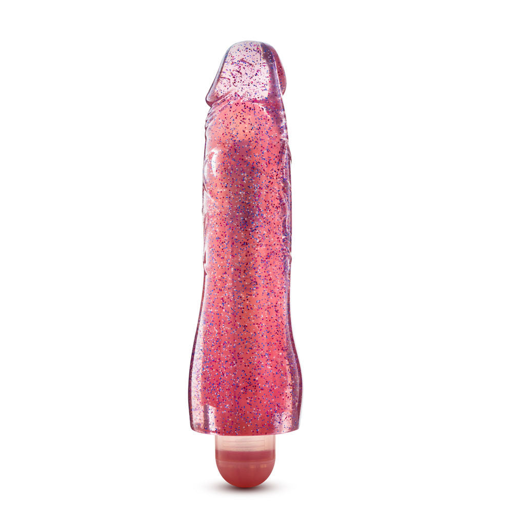 Molly Glitter Realistic Vibrator with Multi-Speed Pink Glow Vibrators