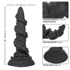 Monster Dong The Kraken 8 Inch Black Bendable Adult Dildo Toy > Dildos > Fantasy