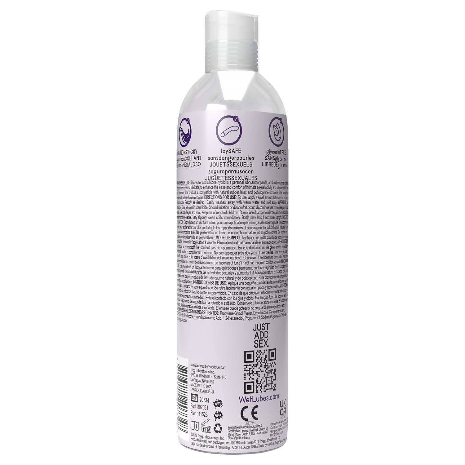 Wet Hybrid Luxury Water Silicone Blend Based Lubricant 4 Oz
