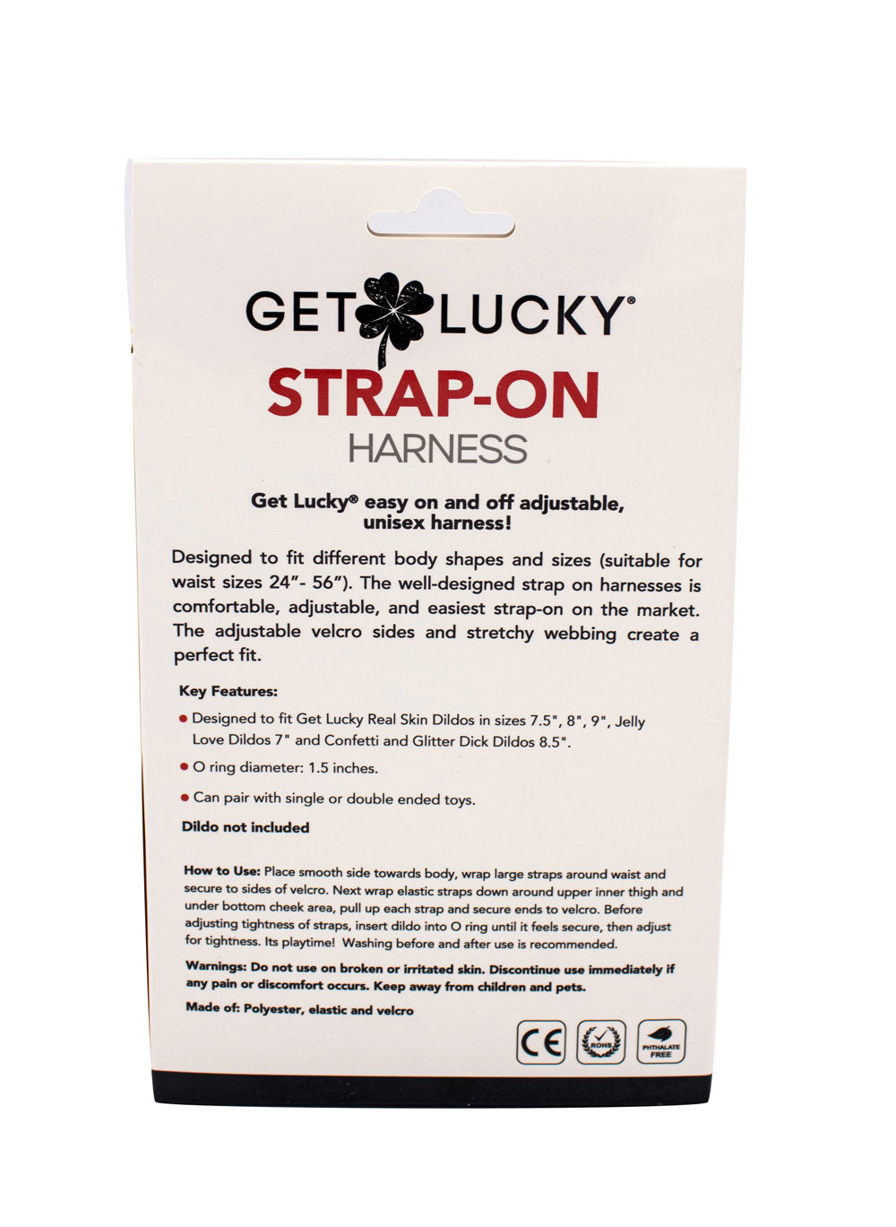 Get Lucky Strap On Harness (Black) – Adjustable Strap On Harness > Dildos > Strap On Harnesses