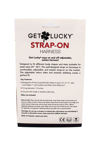 Get Lucky Strap On Harness (Black) – Adjustable Strap On Harness > Dildos > Strap On Harnesses