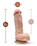 Mr. D 8.5 Inch Beige Dildo with Balls and Suction Base > Dildos > Realistic Dildos