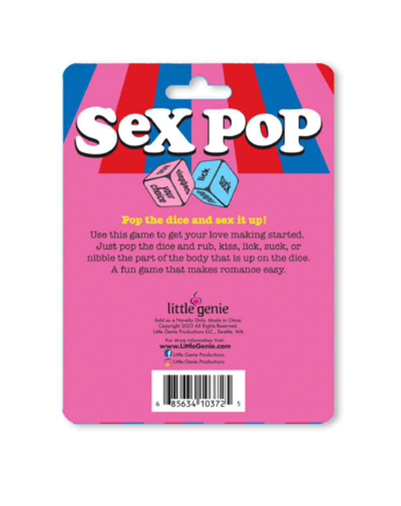 Sex Pop Dice Game - Compact Fun Size Default Title > Novelties > Games