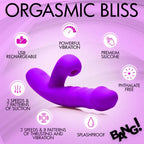 Thrusting & Sucking Rabbit Vibrator - Purple > Vibrators > Ladies > Rabbit Multi