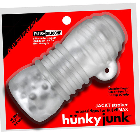 Jackt Clear Ice Male Masturbation Sleeve with Soft Silicone Grip Default Title Strokers - Manual