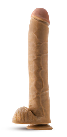 Dr. Michael 14 Inch Beige Realistic Dildo with Suction Base Dongs Realistic