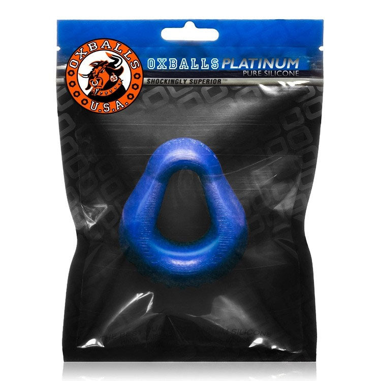 Hung Padded Silicone Cockring for Men Oxballs Black Enhancer Blue > Cock Ring > Sling