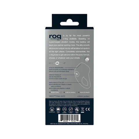 Roq Vibrating Cock Ring With Clitoral Stimulator > Cock Ring > Vibrating