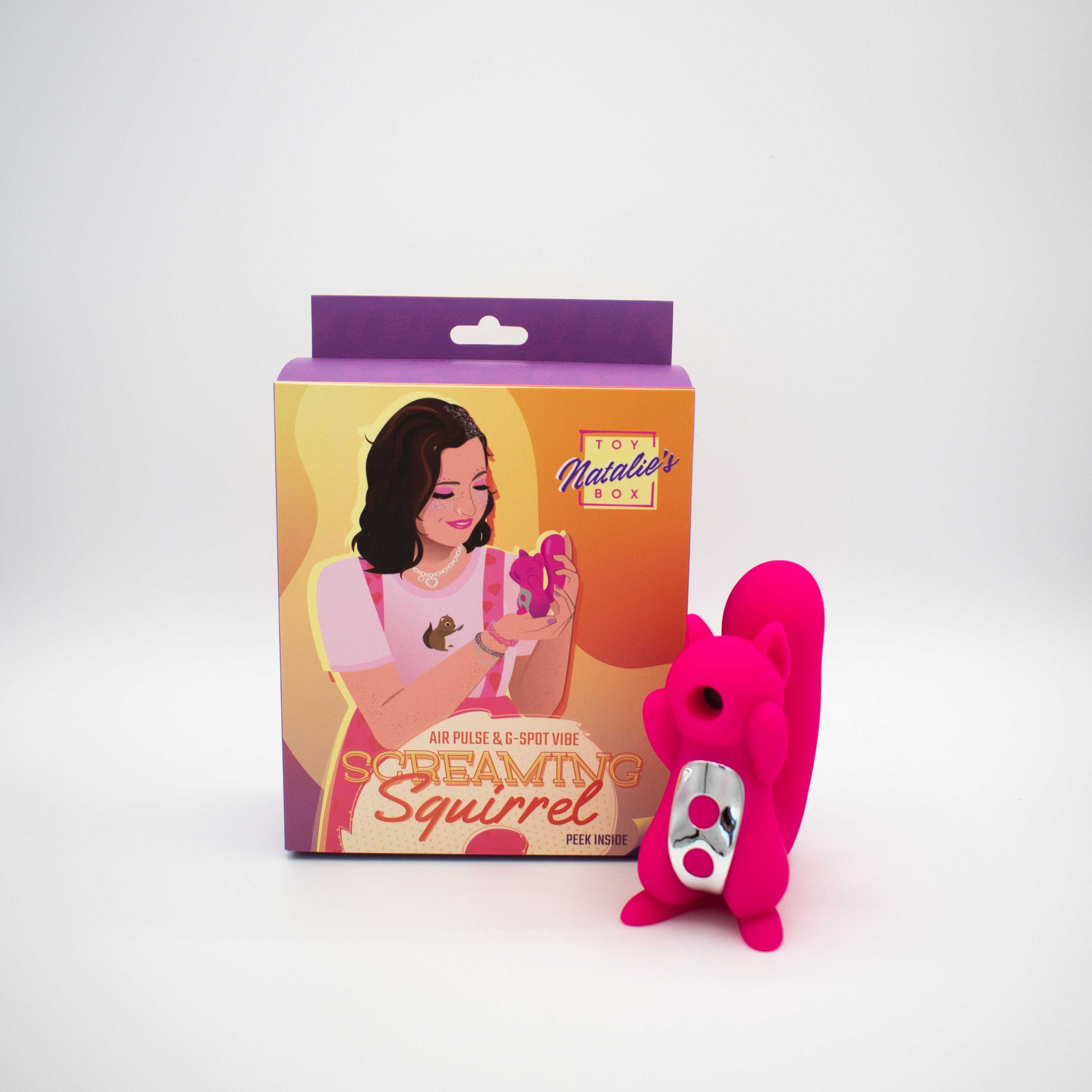 Screaming Squirrel Air Pulse G-Spot Vibrator for Adults AIR PULSATION