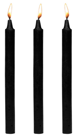 Master Series Fetish Drip Candles Black Three Pack Drip Candles