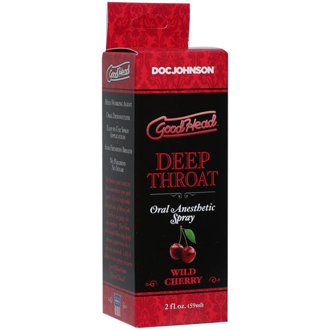 GoodHead Deep Throat Spray 59 ml - Wild Cherry Flavor Oral Gels & Sprays