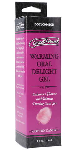 GoodHead Warming Head Oral Delight Gel Cotton Candy Flavor 4 fl oz Default Title Oral Gels & Sprays
