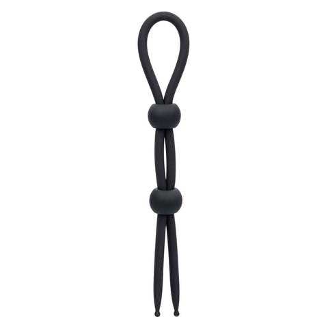 Alpha Liquid Silicone Dual Lasso (Black) – Adjustable Cock Ring > Cock Ring > Adjustable