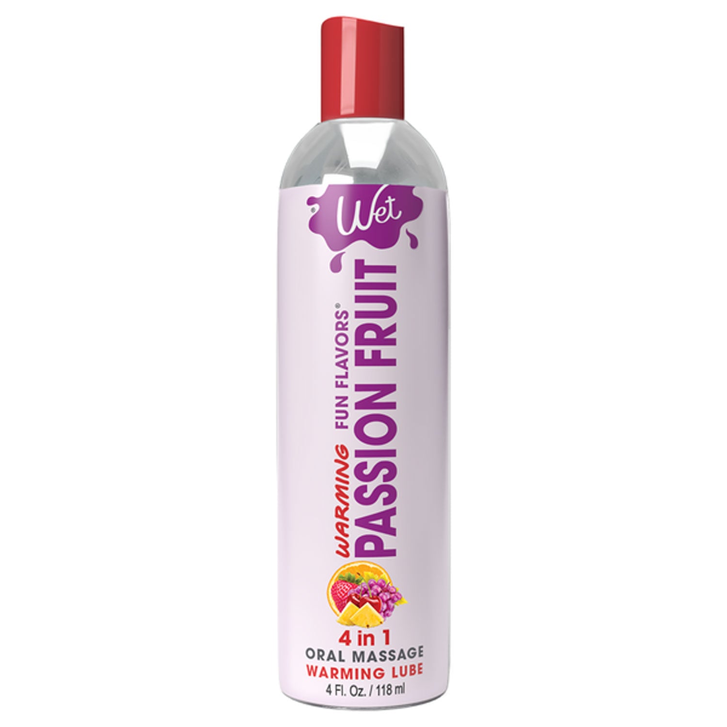 Wet Passion Fruit Warming Lubricant 4 in 1 Intimate Gel 1 Oz ENHANCERS