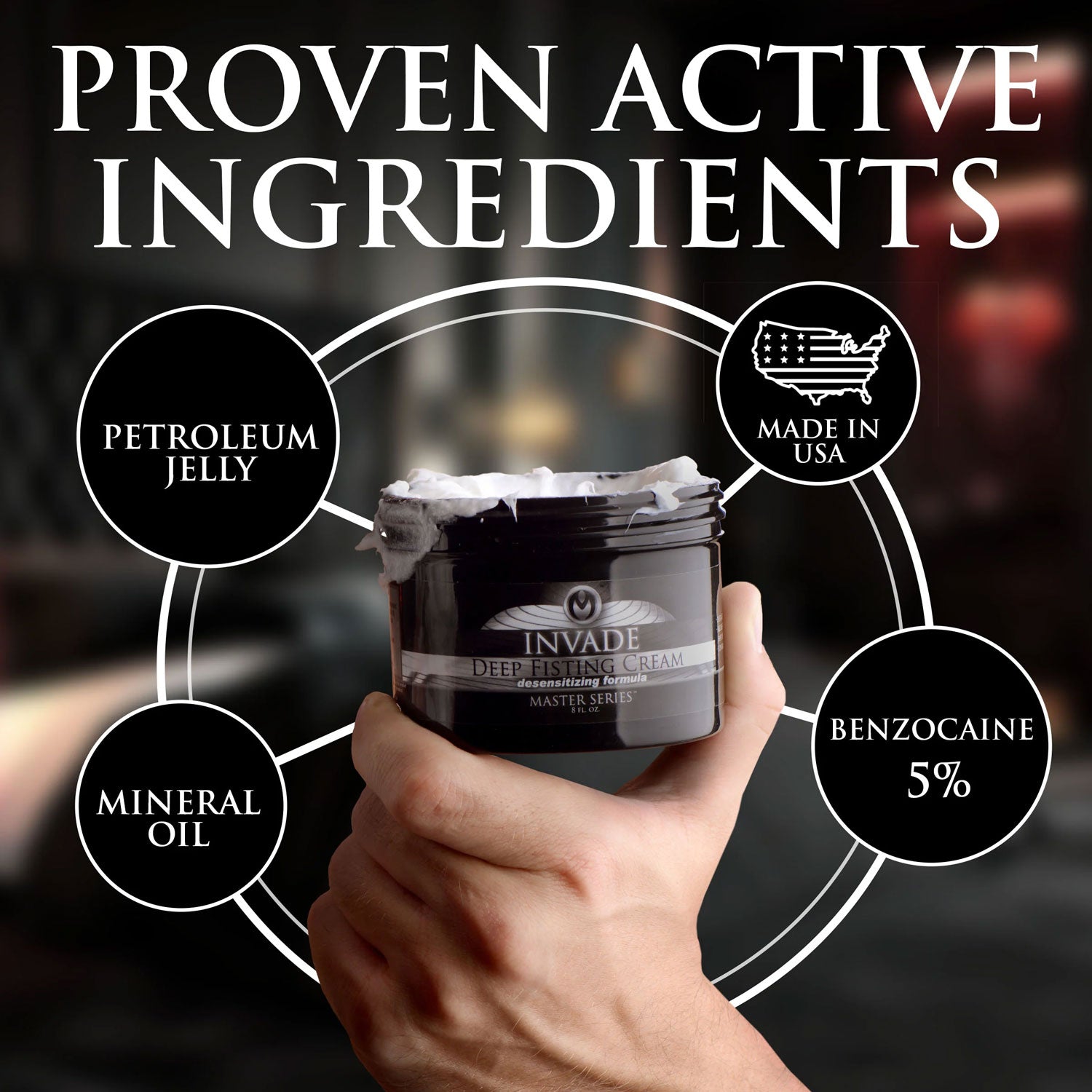 Invade Deep Fisting Cream 8 Oz Ultra Lubricating Anal Cream Secondary image